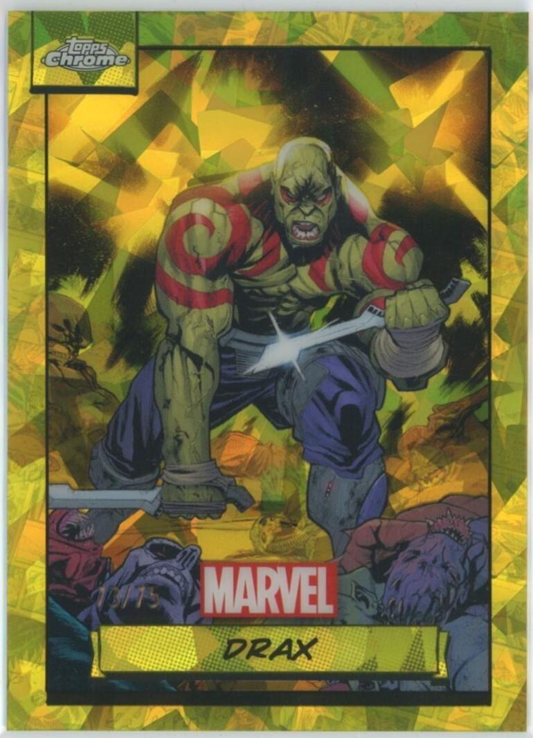 2024 Topps Chrome Drax [Yellow Sapphire] #91 card