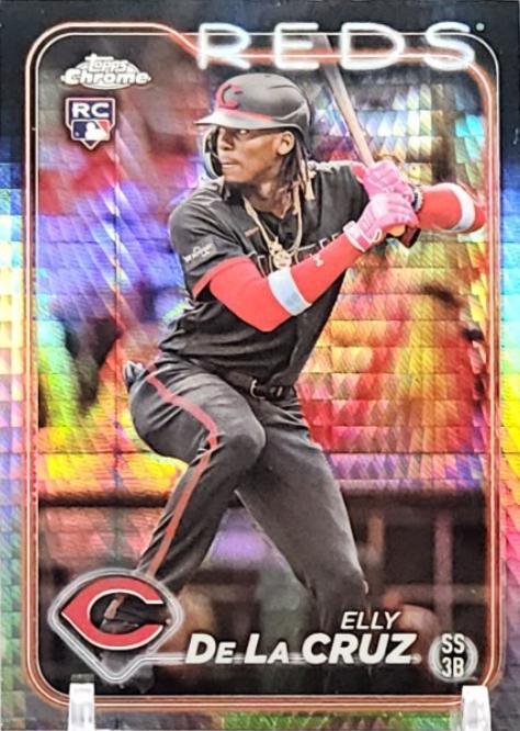 2024 Topps Chrome Elly De La Cruz [Prism Refractor] #44 card