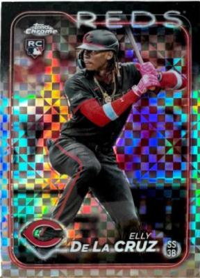 2024 Topps Chrome Elly De La Cruz [XFractor] #44 card