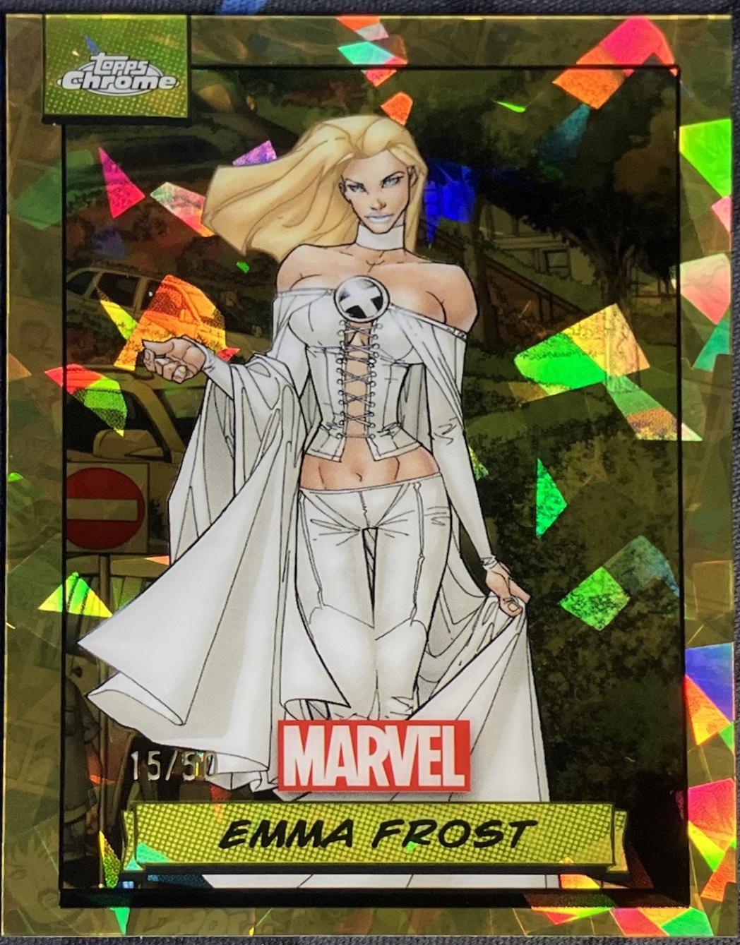 2024 Topps Chrome Emma Frost [Gold Sapphire] #7 card