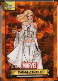 2024 Topps Chrome Emma Frost [Orange Sapphire] #7 card