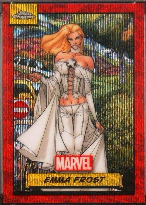 2024 Topps Chrome Emma Frost [Red Wave] #7 card