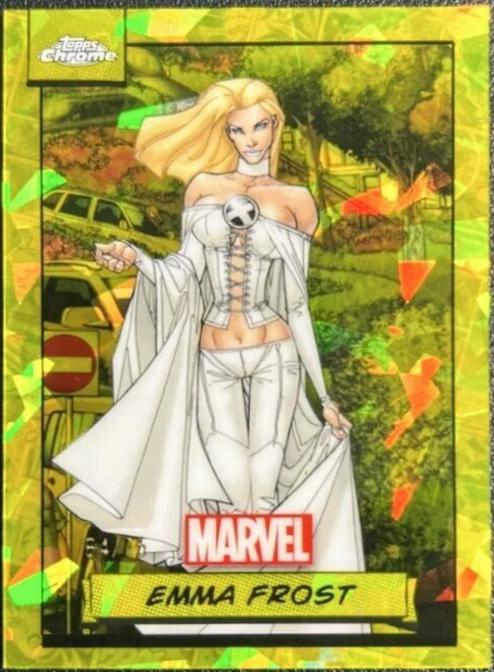 2024 Topps Chrome Emma Frost [Yellow Sapphire] #7 card