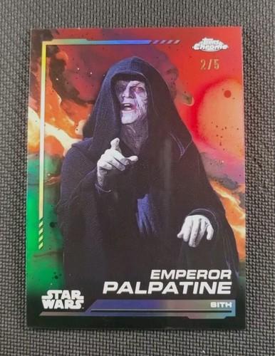 2024 Topps Chrome Emperor Palpatine [Dathomir Red Refractor] #131 card