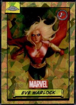 2024 Topps Chrome Eve Warlock [Gold Sapphire] #97 card