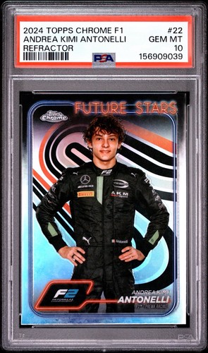 2024 Topps Chrome Formula 1 Andrea Kimi Antonelli [Refractor] #22 card