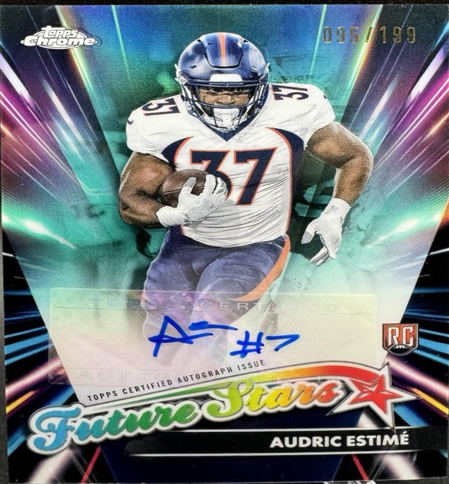 2024 Topps Chrome Future Stars Autograph Audric Estime #FSA-AE card