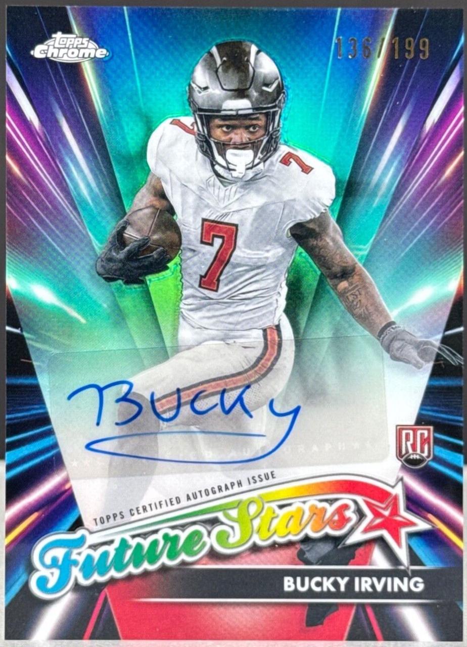 2024 Topps Chrome Future Stars Autograph Bucky Irving #FSA-BI card