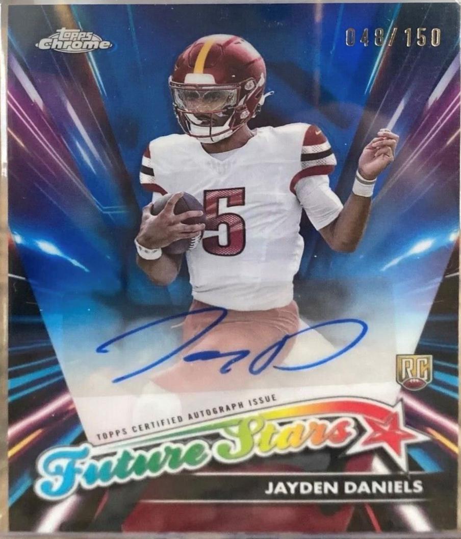 2024 Topps Chrome Future Stars Autograph Jayden Daniels #FSA-JD card