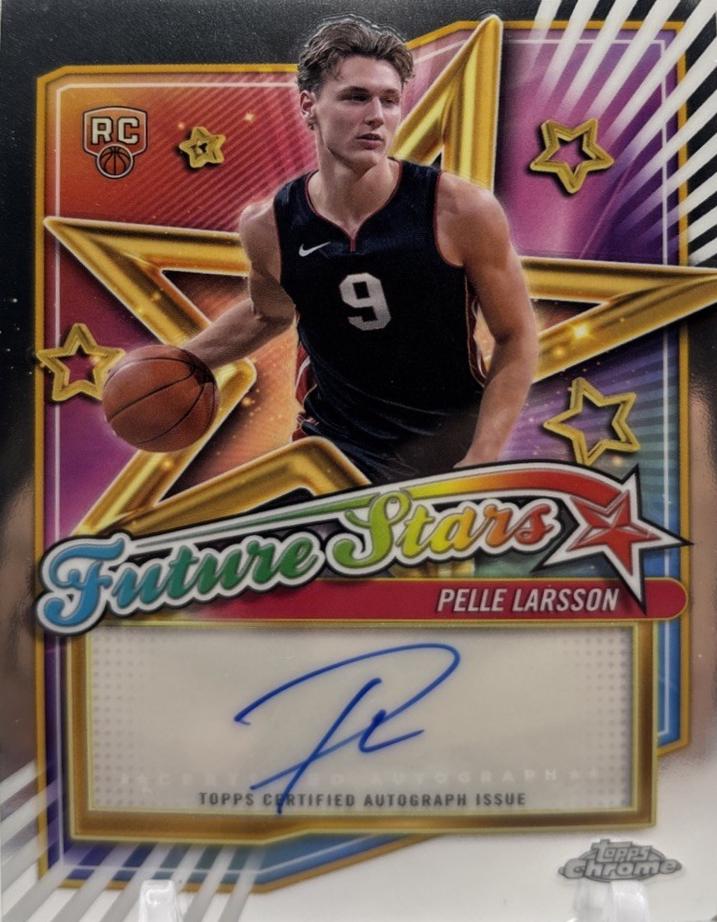 2024 Topps Chrome Future Stars Autograph Pelle Larsson #FSA-PL card