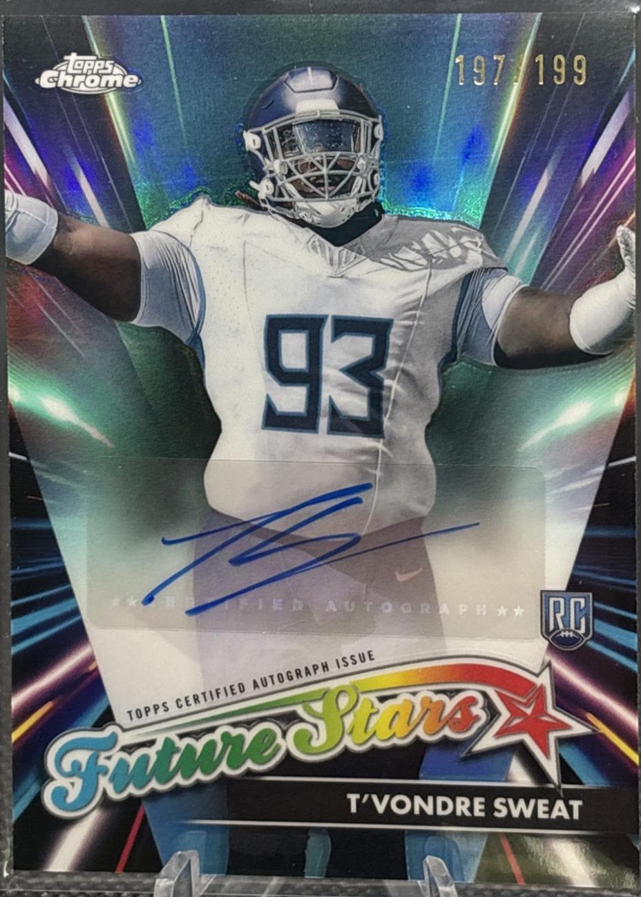 2024 Topps Chrome Future Stars Autograph T'Vondre Sweat #FSA-TS card