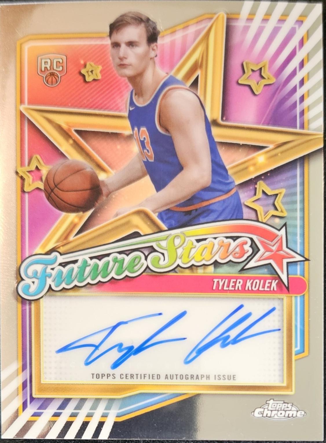 2024 Topps Chrome Future Stars Autograph Tyler Kolek #FSA-TK card