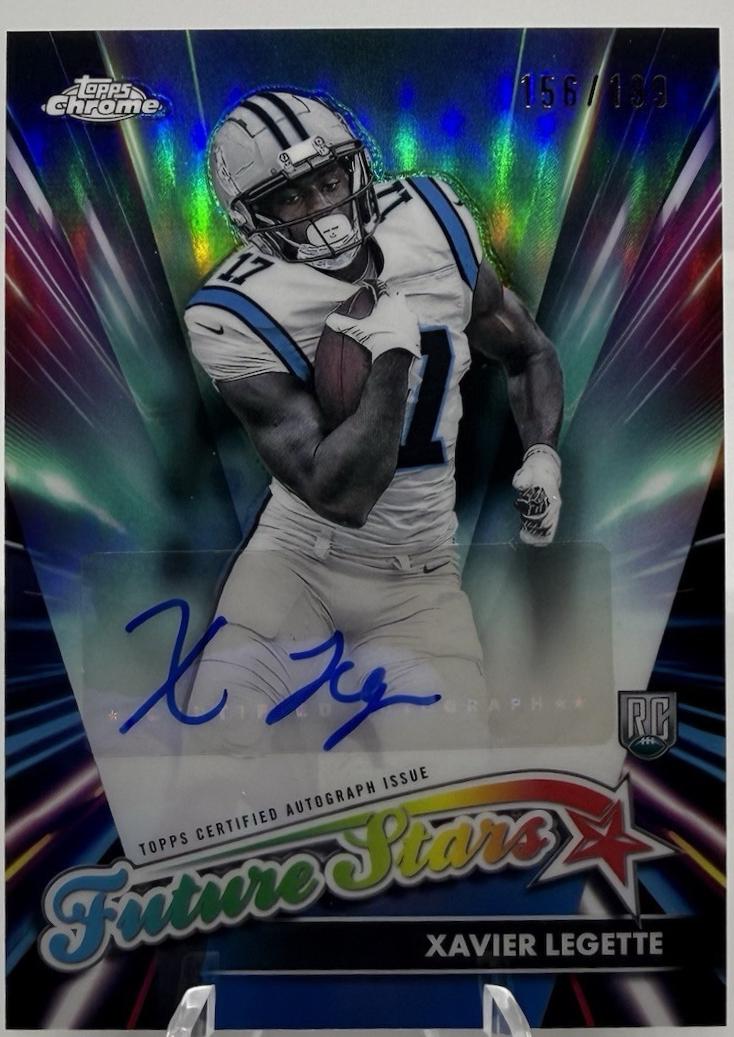 2024 Topps Chrome Future Stars Autograph Xavier Legette #FSA-XL card
