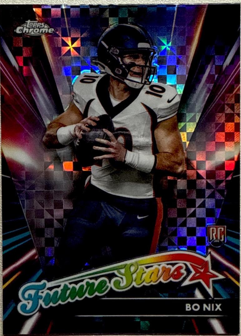 2024 Topps Chrome Future Stars Bo Nix #FS-4 card