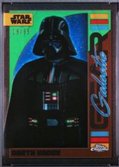 2024 Topps Chrome Galactic Gear Darth Vader [Kashyyyk Green Refractor] #GG-7 card