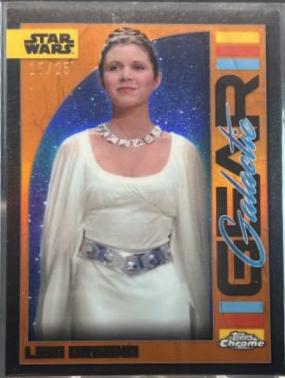 2024 Topps Chrome Galactic Gear Leia Organa [Rebel Orange Refractor] #GG-19 card
