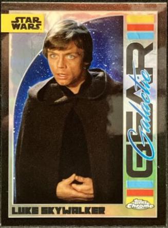 2024 Topps Chrome Galactic Gear Luke Skywalker [Gold Refractor] #GG-5 card