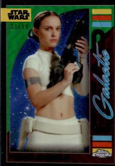 2024 Topps Chrome Galactic Gear Padme Amidala [Kashyyyk Green Refractor] #GG-17 card