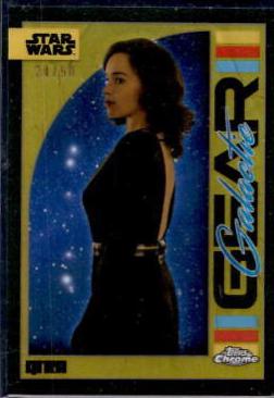2024 Topps Chrome Galactic Gear Qi'ra [Gold Refractor] #GG-13 card