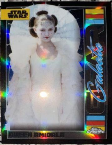 2024 Topps Chrome Galactic Gear Queen Amidala #GG-11 card