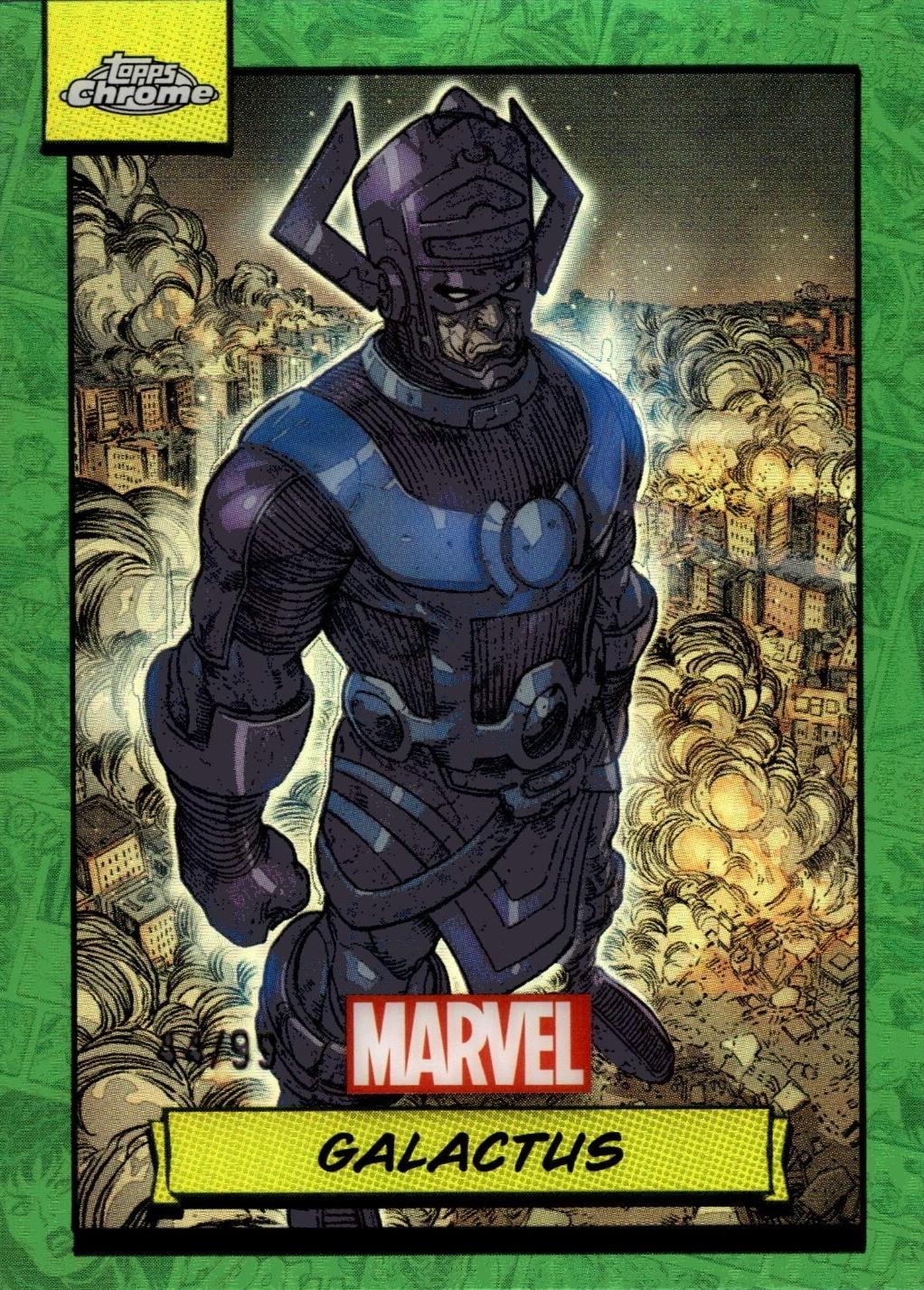 2024 Topps Chrome Galactus [Green Refractor] #63 card