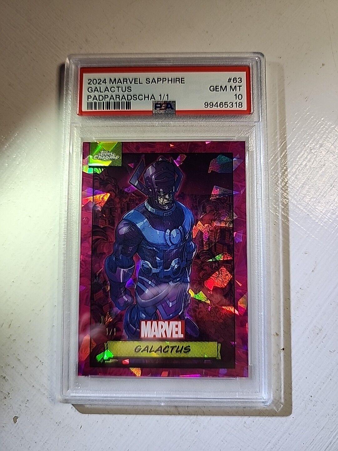 2024 Topps Chrome Galactus [Papradascha Sapphire] #63 card