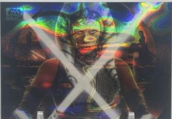 2024 Topps Chrome Galaxy Ahsoka Returns [Aqua Lava Refractor] #100 card