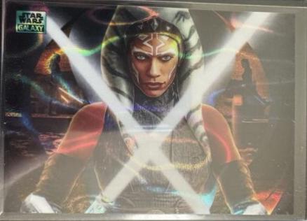 2024 Topps Chrome Galaxy Ahsoka Returns [Aqua Refractor] #100 card