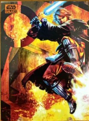 2024 Topps Chrome Galaxy Anakin Skywalker [Orange Refractor] #14 card