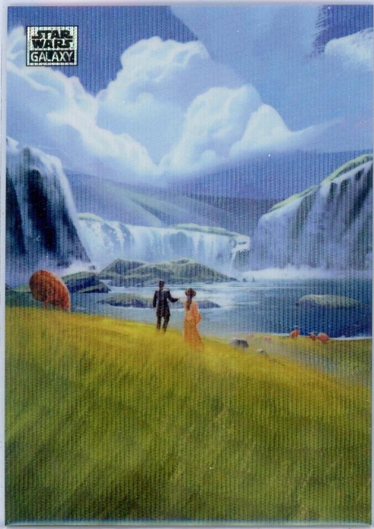 2024 Topps Chrome Galaxy Art of Naboo Lake Country  [Wave Refractor] #AN-12 card