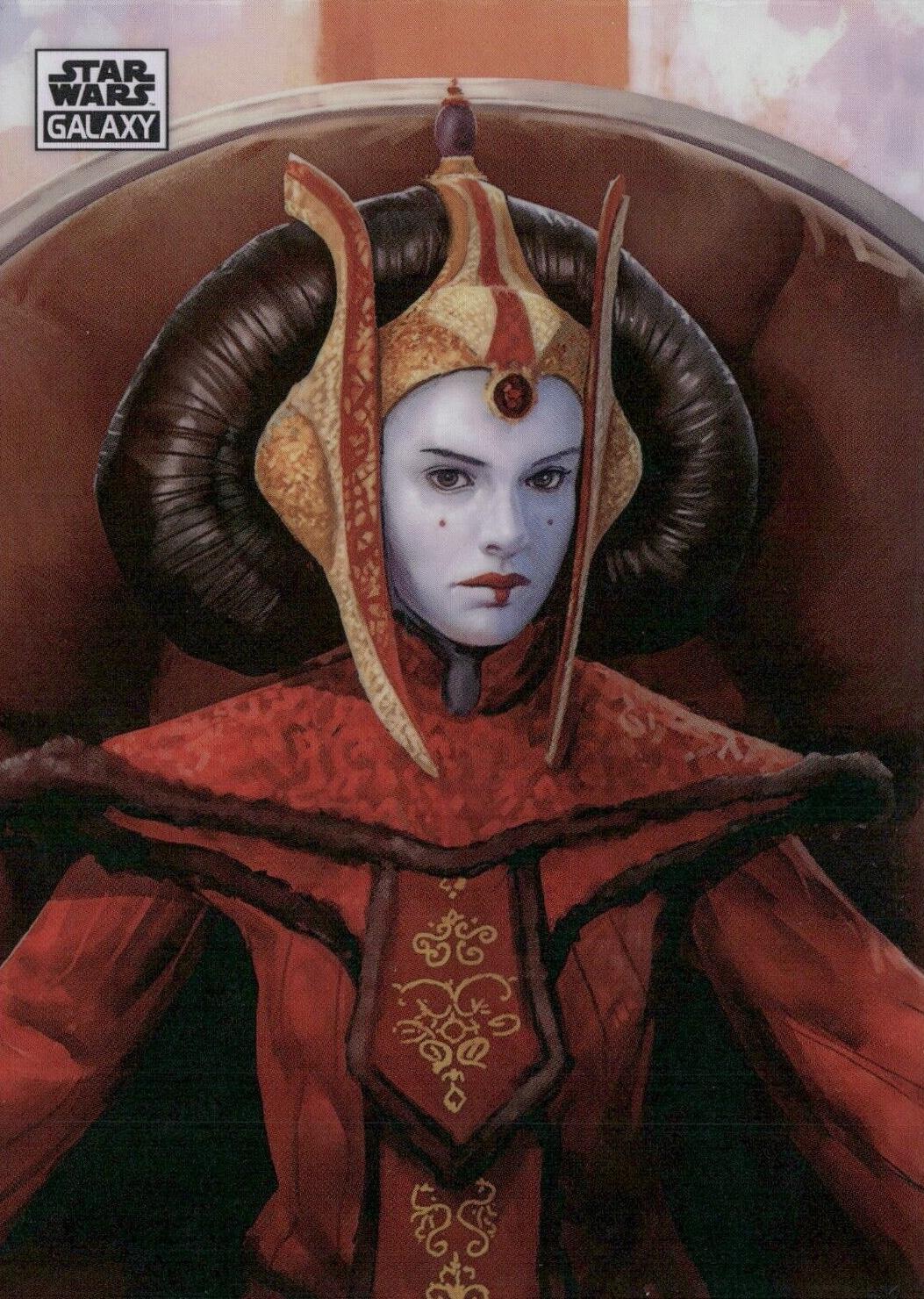 2024 Topps Chrome Galaxy Art of Naboo Queen Amidala #AN-9 card