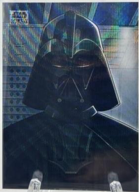 2024 Topps Chrome Galaxy Art of the Sith Darth Vader [Wave Refractor] #AS-4 card