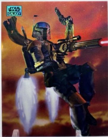 2024 Topps Chrome Galaxy Boba Fett's Jetpack [Aqua Refractor] #24 card