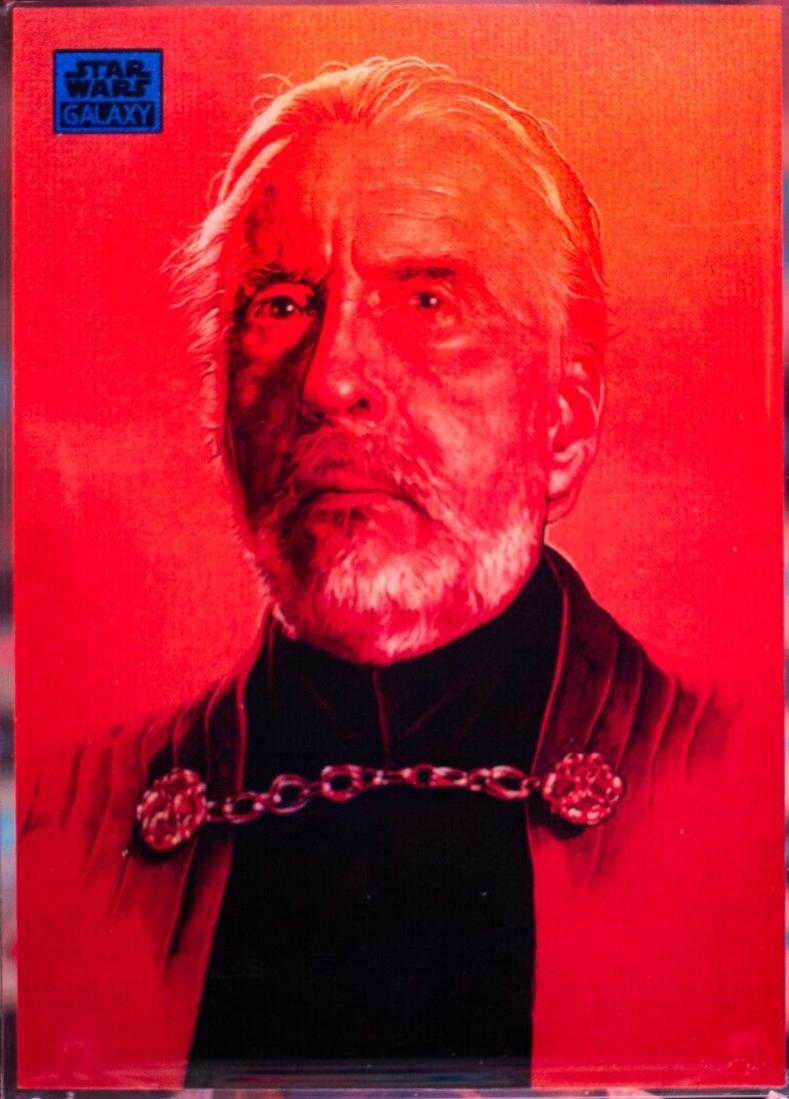 2024 Topps Chrome Galaxy Count Dooku [Blue Refractor] #60 card