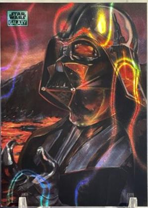 2024 Topps Chrome Galaxy Dark Aspirations [Aqua Lava Refractor] #68 card