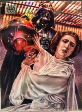 2024 Topps Chrome Galaxy Darth Vader and Princess Leia [Refractor] #2 card