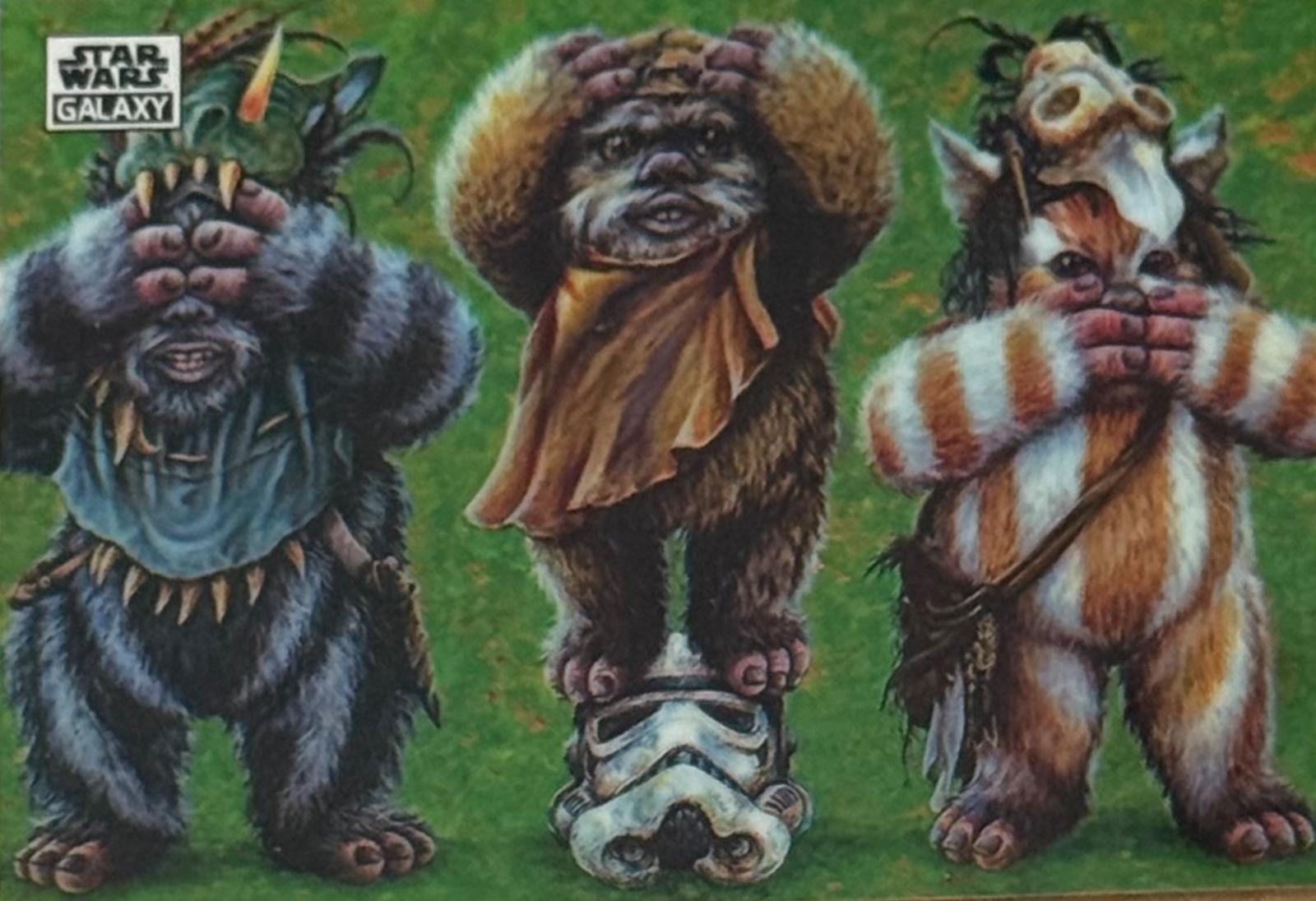 2024 Topps Chrome Galaxy Ewok No Evil #97 card