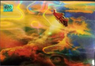 2024 Topps Chrome Galaxy Falcon Rising [Aqua Lava Refractor] #93 card