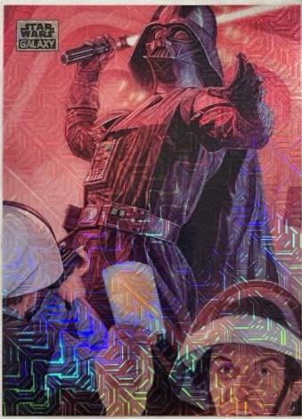 2024 Topps Chrome Galaxy Holding Hope [Mojo Refractor] #82 card