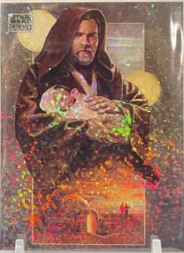2024 Topps Chrome Galaxy I Will Watch Over Him [Mini Diamond Refractor] #77 card