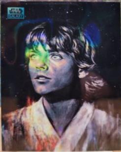 2024 Topps Chrome Galaxy Luke Skywalker [Aqua Lava Refractor] #83 card