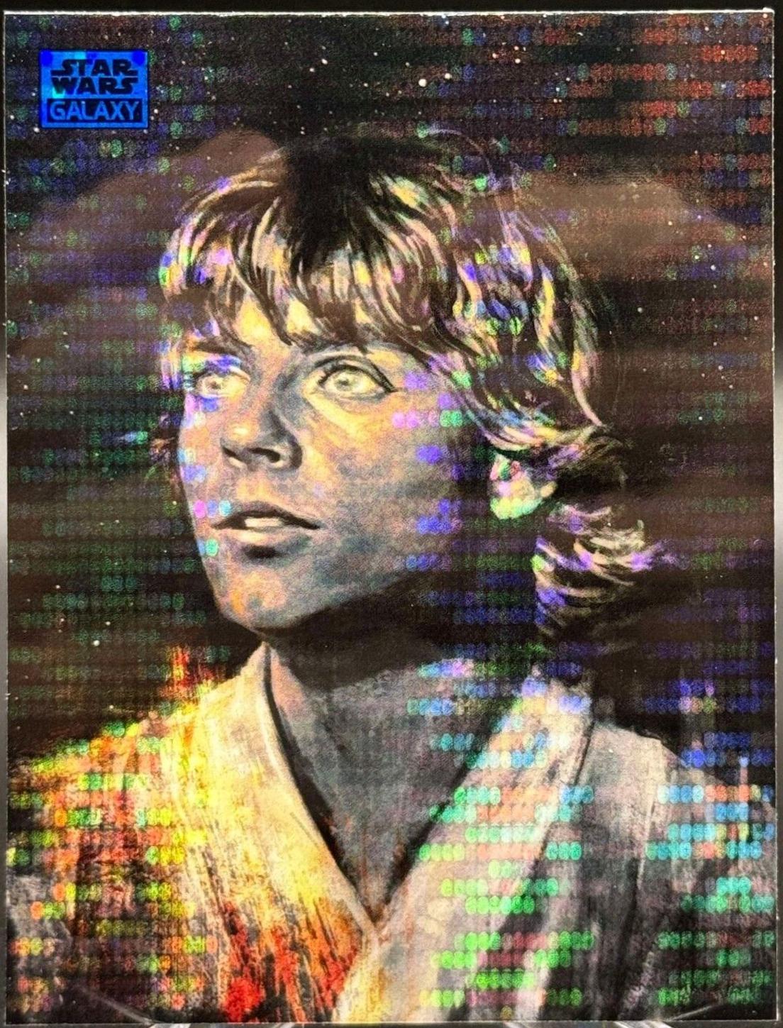 2024 Topps Chrome Galaxy Luke Skywalker [Aqua Sonar Refractor] #83 card