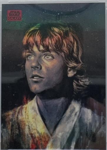 2024 Topps Chrome Galaxy Luke Skywalker [Red Refractor] #83 card