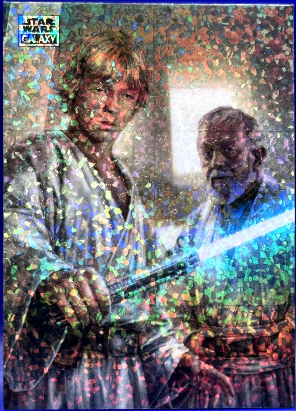 2024 Topps Chrome Galaxy Luke Wields the Lightsaber #5 card