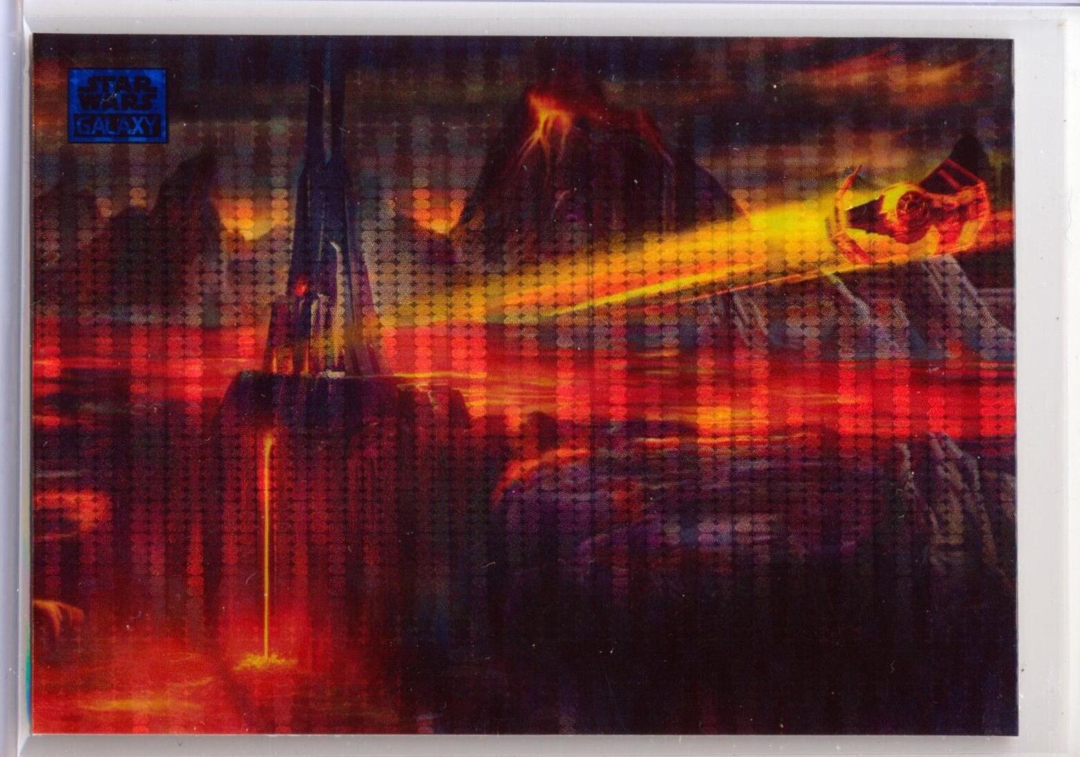 2024 Topps Chrome Galaxy Mustafar Takeoff [Aqua Refractor] #94 card