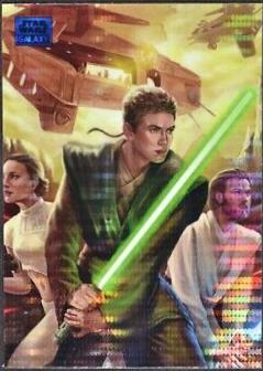 2024 Topps Chrome Galaxy Rescue of Geonosis [Aqua Sonar Refractor] #66 card