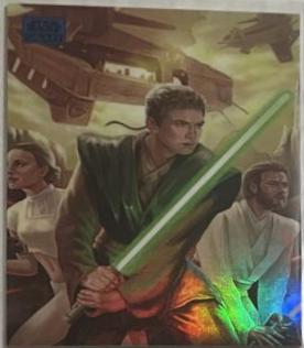 2024 Topps Chrome Galaxy Rescue of Geonosis [Blue Refractor] #66 card