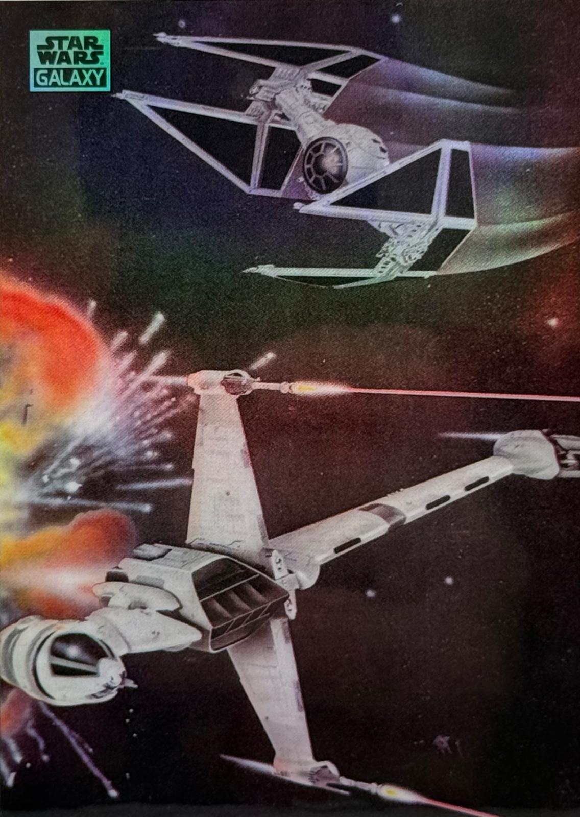 2024 Topps Chrome Galaxy Starfighter in Battle [Aqua Refractor] #21 card