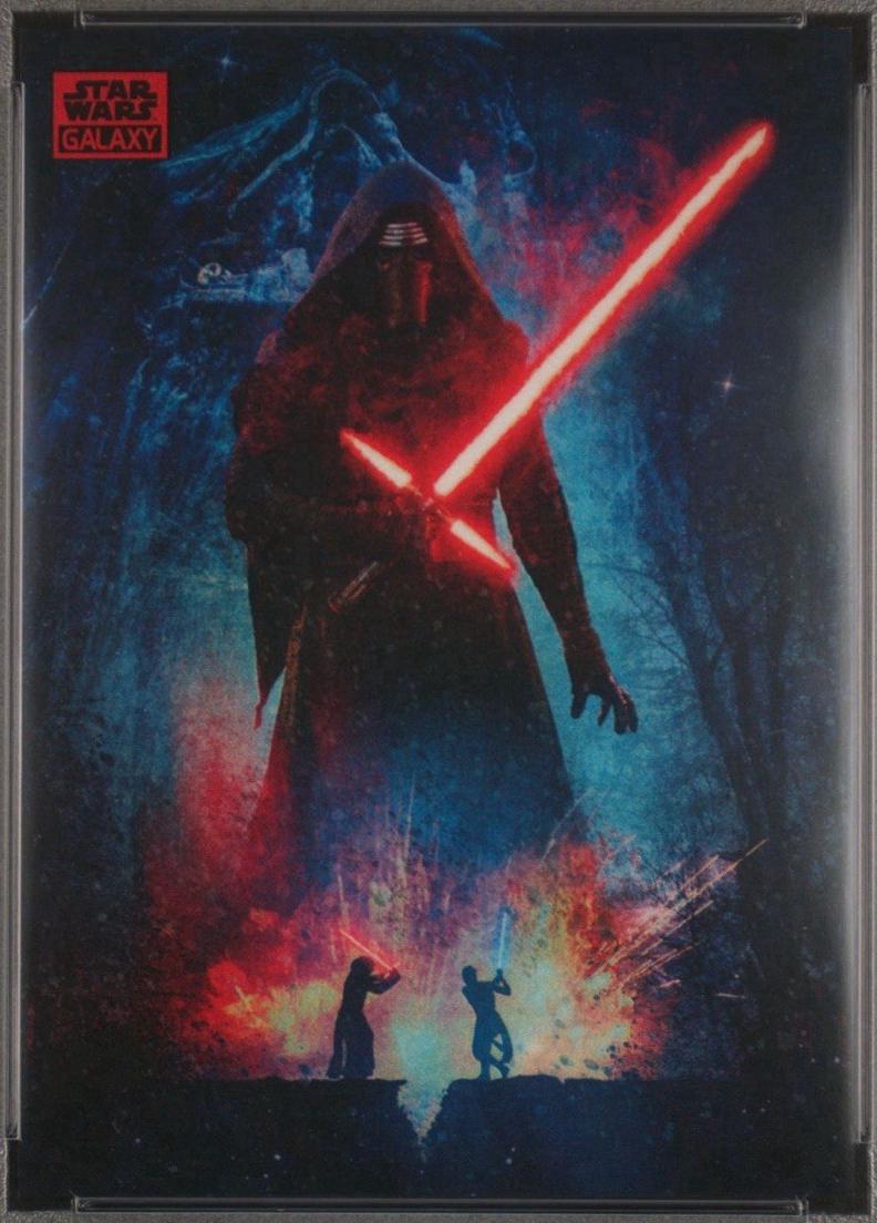 2024 Topps Chrome Galaxy The Awakening [Red Refractor] #79 card