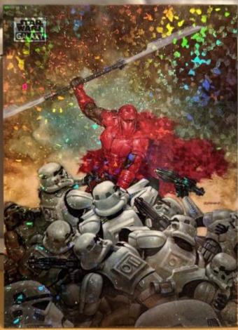 2024 Topps Chrome Galaxy The Crimson Crusader [Mini Diamond Refractor] #40 card